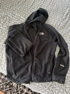 The North Face Black Hooded WindWall Fleece Jacket